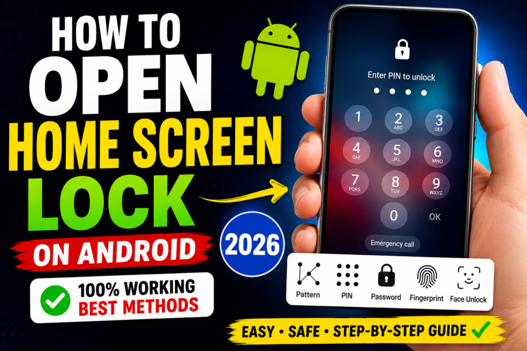 How to Open Home Screen Lock