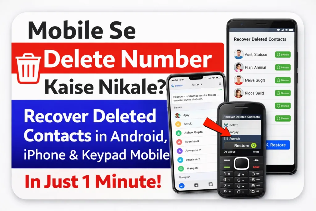 Mobile Se Delete Number Kaise Nikale