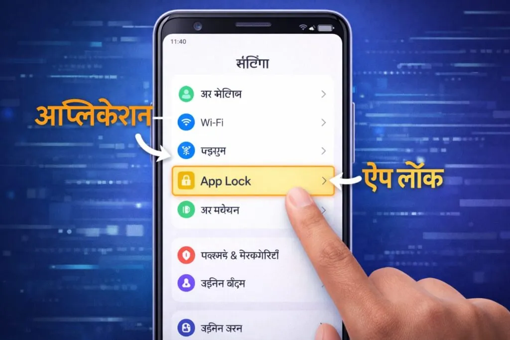Mobile Me App Lock Kaise Lagaye