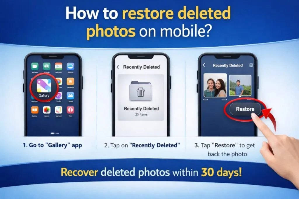 Delete Photo Wapas Kaise Laye