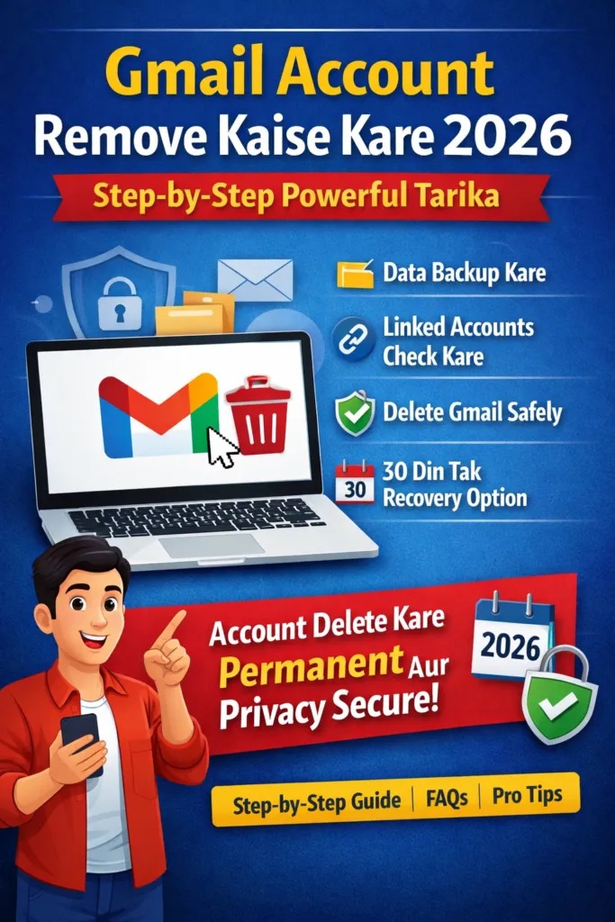 Gmail account remove kaise kare