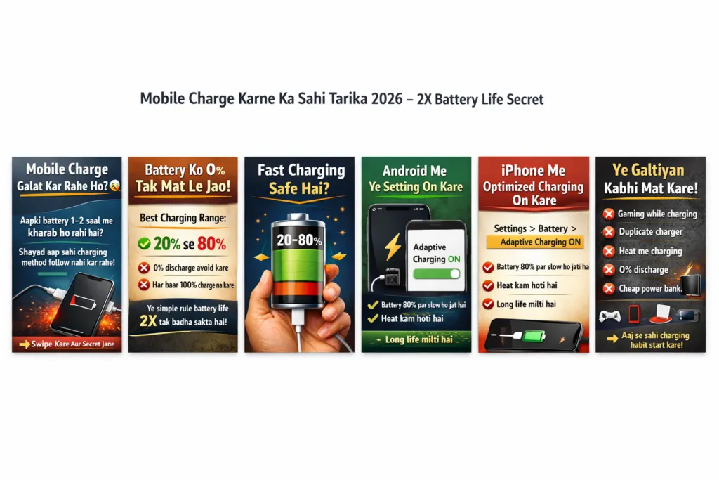 Mobile Charge Karne Ka Sahi Tarikav